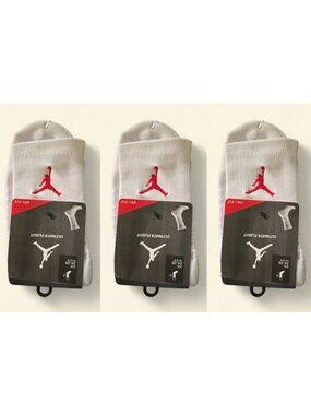 Jordan Socks Air Nike Socks 3 Pairs Jordan Essential Men Mid Cut SIZE LARGE